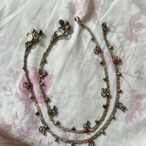 Silver anklets